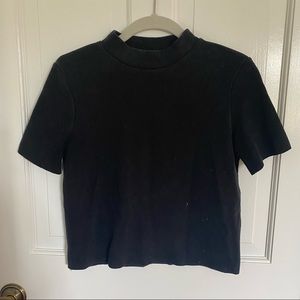 Zara Mockneck Short Sleeve Tee